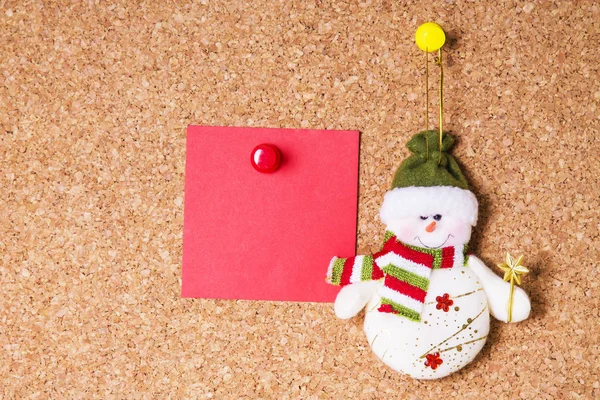 Christmas Greetings Snowman Christmas Card — Stock Photo, Image