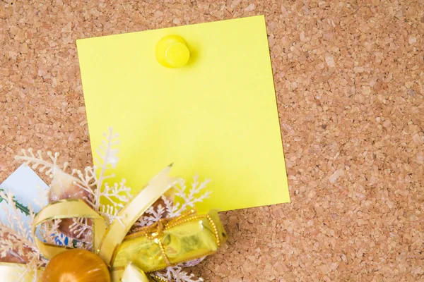 Cartão Natal Com Bugigangas Natal — Fotografia de Stock