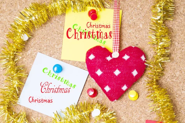 クリスマスのメッセージが入ったクリスマスポストカード — ストック写真