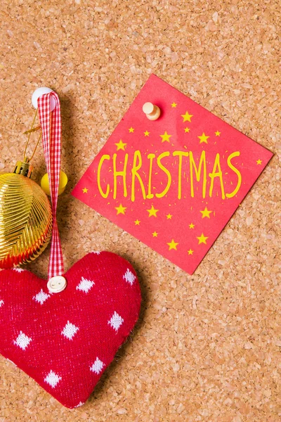 Christmas Greeting Posit Bulletin Board — Stock Photo, Image