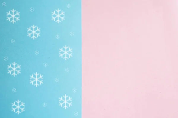 Kerstgroet Roze Blauw — Stockfoto