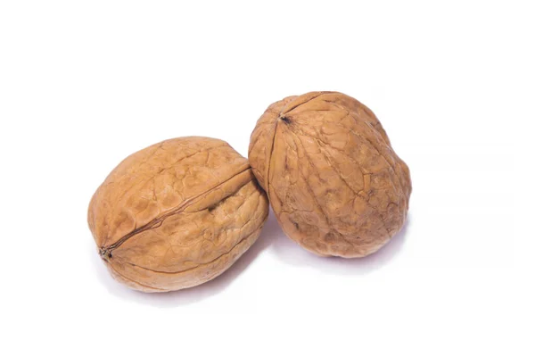 Walnuts Isolated White — Stock Photo, Image