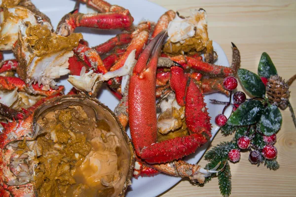 Seafood Crab Chopped Tray — Stock Photo, Image