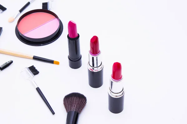 Top View Makeup Cosmetics Set — Stock Photo, Image