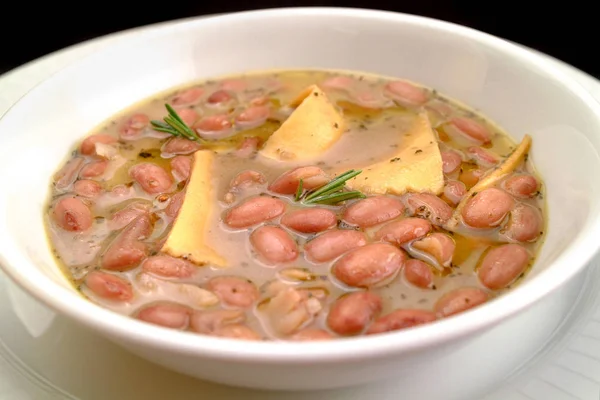 Recetas Comida Italiana Sopa Frijoles Con Pasta Maltagliati —  Fotos de Stock