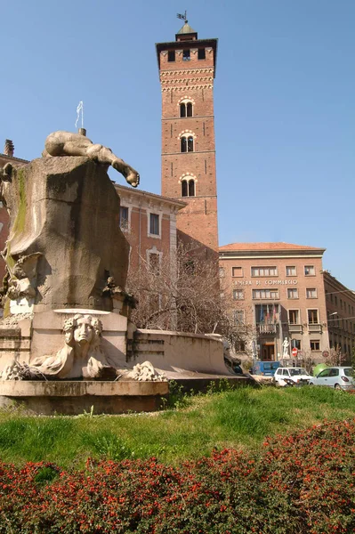 Asti Piemonte Itália Torre Troyana — Fotografia de Stock