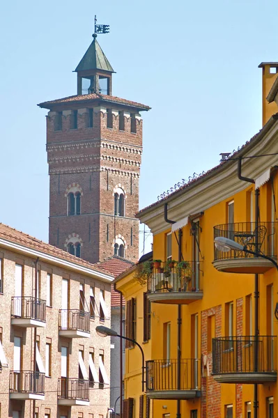 Asti Piemonte Italia Torre Troyana — Foto Stock