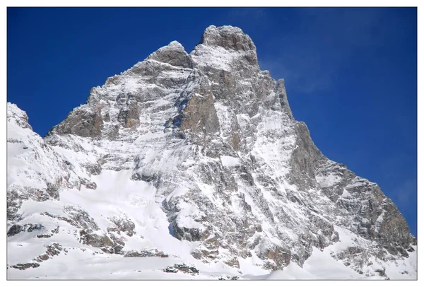 意大利 Val Aosta Cervinia Cervino 山景观 — 图库照片