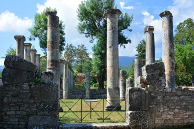 Sepino, Molise, İtalya. Altilia Sepino, Campobasso eyaletinde bulunan sit alanı. Roma kentinin adı Altilia gösterir.