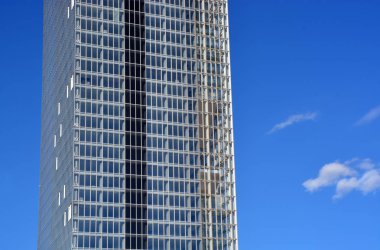 Torino, Piedmont/Italya-03/19/2019-Piedmont bölgesi gökdelen inşaat, mimar Fuksas tarafından tasarlanan, Lingotto Nizza Millefonti bölgesinde.