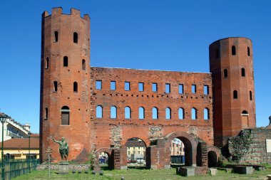 Torin, Piedmont, İtalya Roma harabeleriyle Arkeoloji Parkı Torri Palatine