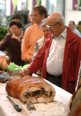 Torino, Piedmont, İtalya. -22.10.2010- Gıda fuarı 
