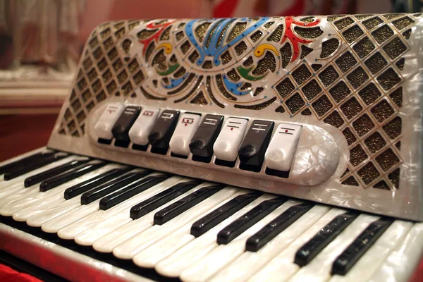 Traditional Italian artisanal musical instruments Accordion — Stock Photo, Image