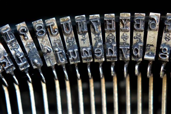 Detail auf einer alten Schreibmaschine — Stockfoto