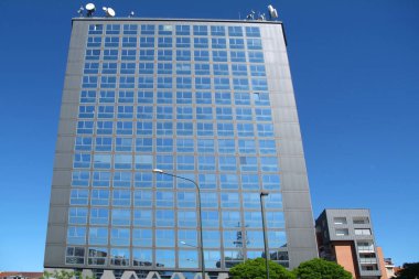 Torino, Piedmont, Italya. Lancia Sarayı şehrin ilk skyscapers.