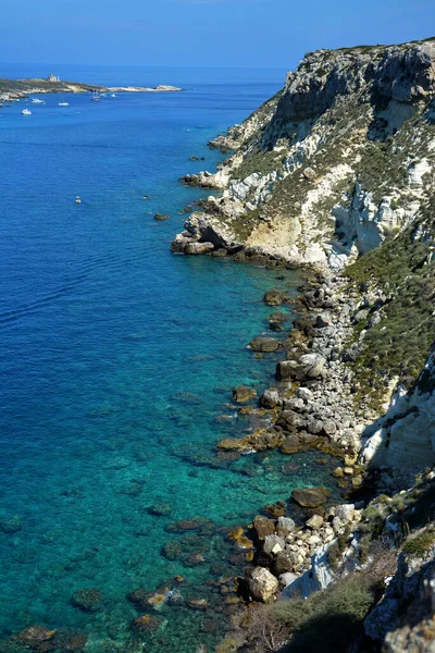 Tremiti Puglia Itália Vista Das Ilhas Tremiti Pequenas Ilhas Mar — Fotografia de Stock