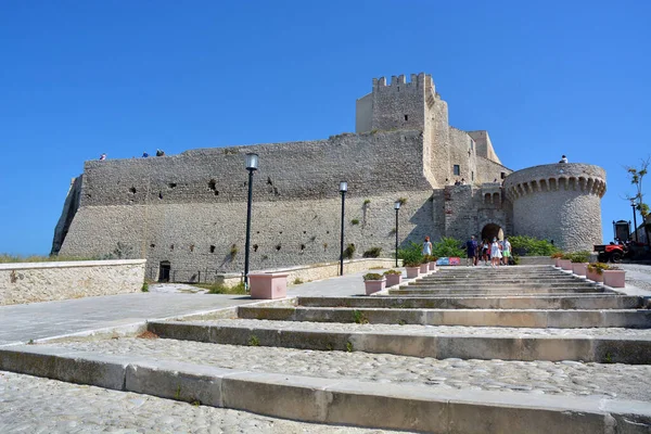Tremiti Puglia Italia 2020 Subida Que Conduce Castillo Angevino Isla —  Fotos de Stock