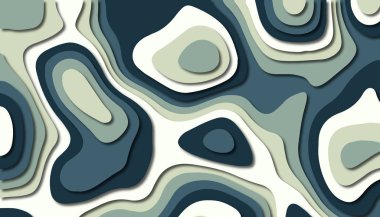 3D soyut kağıt sanat tarzı, iş sunumları, el ilanları, posterler, baskılar, dekorasyon, kartları, broşür kapak için tasarım düzen