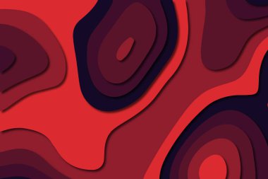 3D soyut kağıt sanat tarzı, iş sunumları, el ilanları, posterler, baskılar, dekorasyon, kartları, broşür kapak için tasarım düzen