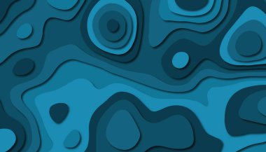 3D soyut kağıt sanat tarzı, iş sunumları, el ilanları, posterler, baskılar, dekorasyon, kartları, broşür kapak için tasarım düzen