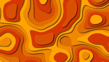 3D soyut kağıt sanat tarzı, iş sunumları, el ilanları, posterler, baskılar, dekorasyon, kartları, broşür kapak için tasarım düzen