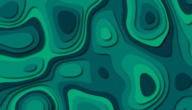 3D soyut kağıt sanat tarzı, iş sunumları, el ilanları, posterler, baskılar, dekorasyon, kartları, broşür kapak için tasarım düzen