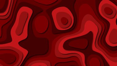 3D soyut kağıt sanat tarzı, iş sunumları, el ilanları, posterler, baskılar, dekorasyon, kartları, broşür kapak için tasarım düzen