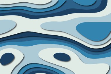 3D soyut kağıt sanat tarzı, iş sunumları, el ilanları, posterler, baskılar, dekorasyon, kartları, broşür kapak için tasarım düzen