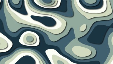 3D soyut kağıt sanat tarzı, iş sunumları, el ilanları, posterler, baskılar, dekorasyon, kartları, broşür kapak için tasarım düzen