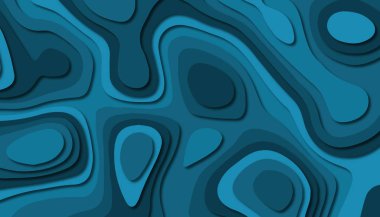 3D soyut kağıt sanat tarzı, iş sunumları, el ilanları, posterler, baskılar, dekorasyon, kartları, broşür kapak için tasarım düzen