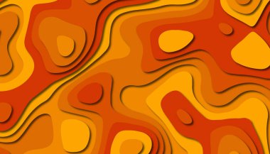 3D soyut kağıt sanat tarzı, iş sunumları, el ilanları, posterler, baskılar, dekorasyon, kartları, broşür kapak için tasarım düzen