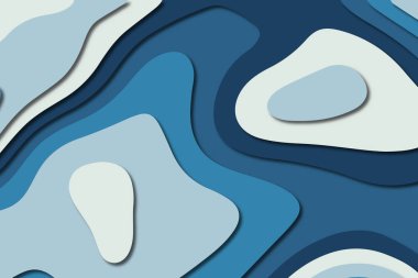 3D soyut kağıt sanat tarzı, iş sunumları, el ilanları, posterler, baskılar, dekorasyon, kartları, broşür kapak için tasarım düzen