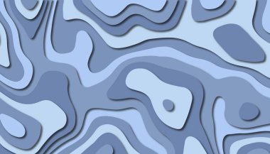 3D soyut kağıt sanat tarzı, iş sunumları, el ilanları, posterler, baskılar, dekorasyon, kartları, broşür kapak için tasarım düzen