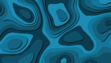 3D soyut kağıt sanat tarzı, iş sunumları, el ilanları, posterler, baskılar, dekorasyon, kartları, broşür kapak için tasarım düzen