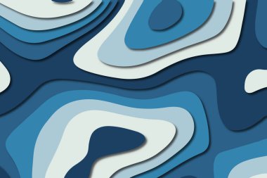 3D soyut kağıt sanat tarzı, iş sunumları, el ilanları, posterler, baskılar, dekorasyon, kartları, broşür kapak için tasarım düzen