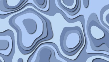 3D soyut kağıt sanat tarzı, iş sunumları, el ilanları, posterler, baskılar, dekorasyon, kartları, broşür kapak için tasarım düzen