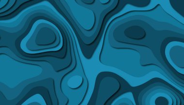 3D soyut kağıt sanat tarzı, iş sunumları, el ilanları, posterler, baskılar, dekorasyon, kartları, broşür kapak için tasarım düzen