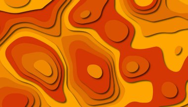 3D soyut kağıt sanat tarzı, iş sunumları, el ilanları, posterler, baskılar, dekorasyon, kartları, broşür kapak için tasarım düzen