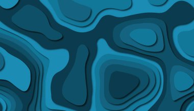 3D soyut kağıt sanat tarzı, iş sunumları, el ilanları, posterler, baskılar, dekorasyon, kartları, broşür kapak için tasarım düzen