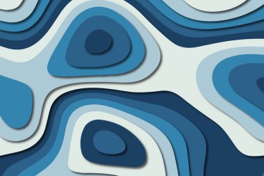 3D soyut kağıt sanat tarzı, iş sunumları, el ilanları, posterler, baskılar, dekorasyon, kartları, broşür kapak için tasarım düzen