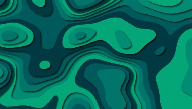 3D soyut kağıt sanat tarzı, iş sunumları, el ilanları, posterler, baskılar, dekorasyon, kartları, broşür kapak için tasarım düzen