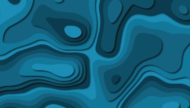 3D soyut kağıt sanat tarzı, iş sunumları, el ilanları, posterler, baskılar, dekorasyon, kartları, broşür kapak için tasarım düzen