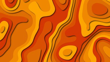 3D soyut kağıt sanat tarzı, iş sunumları, el ilanları, posterler, baskılar, dekorasyon, kartları, broşür kapak için tasarım düzen