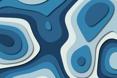 3D soyut kağıt sanat tarzı, iş sunumları, el ilanları, posterler, baskılar, dekorasyon, kartları, broşür kapak için tasarım düzen