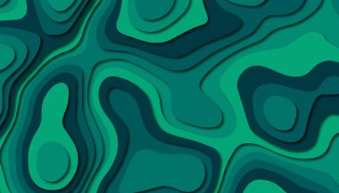 3D soyut kağıt sanat tarzı, iş sunumları, el ilanları, posterler, baskılar, dekorasyon, kartları, broşür kapak için tasarım düzen