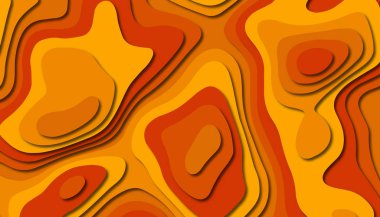 3D soyut kağıt sanat tarzı, iş sunumları, el ilanları, posterler, baskılar, dekorasyon, kartları, broşür kapak için tasarım düzen