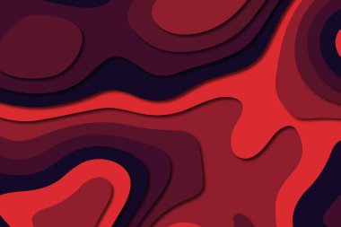 3D soyut kağıt sanat tarzı, iş sunumları, el ilanları, posterler, baskılar, dekorasyon, kartları, broşür kapak için tasarım düzen