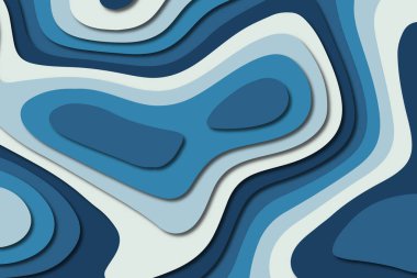 3D soyut kağıt sanat tarzı, iş sunumları, el ilanları, posterler, baskılar, dekorasyon, kartları, broşür kapak için tasarım düzen