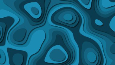 3D soyut kağıt sanat tarzı, iş sunumları, el ilanları, posterler, baskılar, dekorasyon, kartları, broşür kapak için tasarım düzen