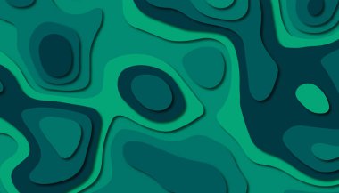 3D soyut kağıt sanat tarzı, iş sunumları, el ilanları, posterler, baskılar, dekorasyon, kartları, broşür kapak için tasarım düzen